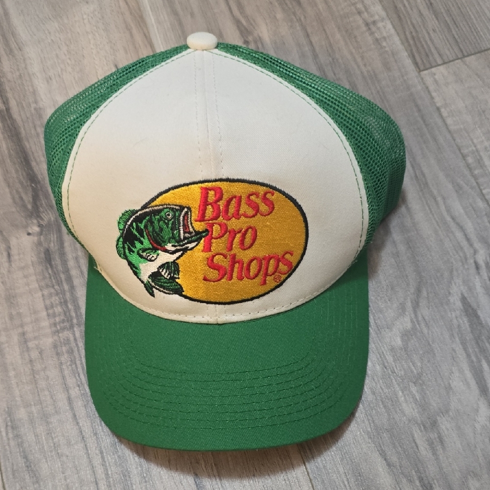 Bass Pro Shops Green Mesh Back Hat